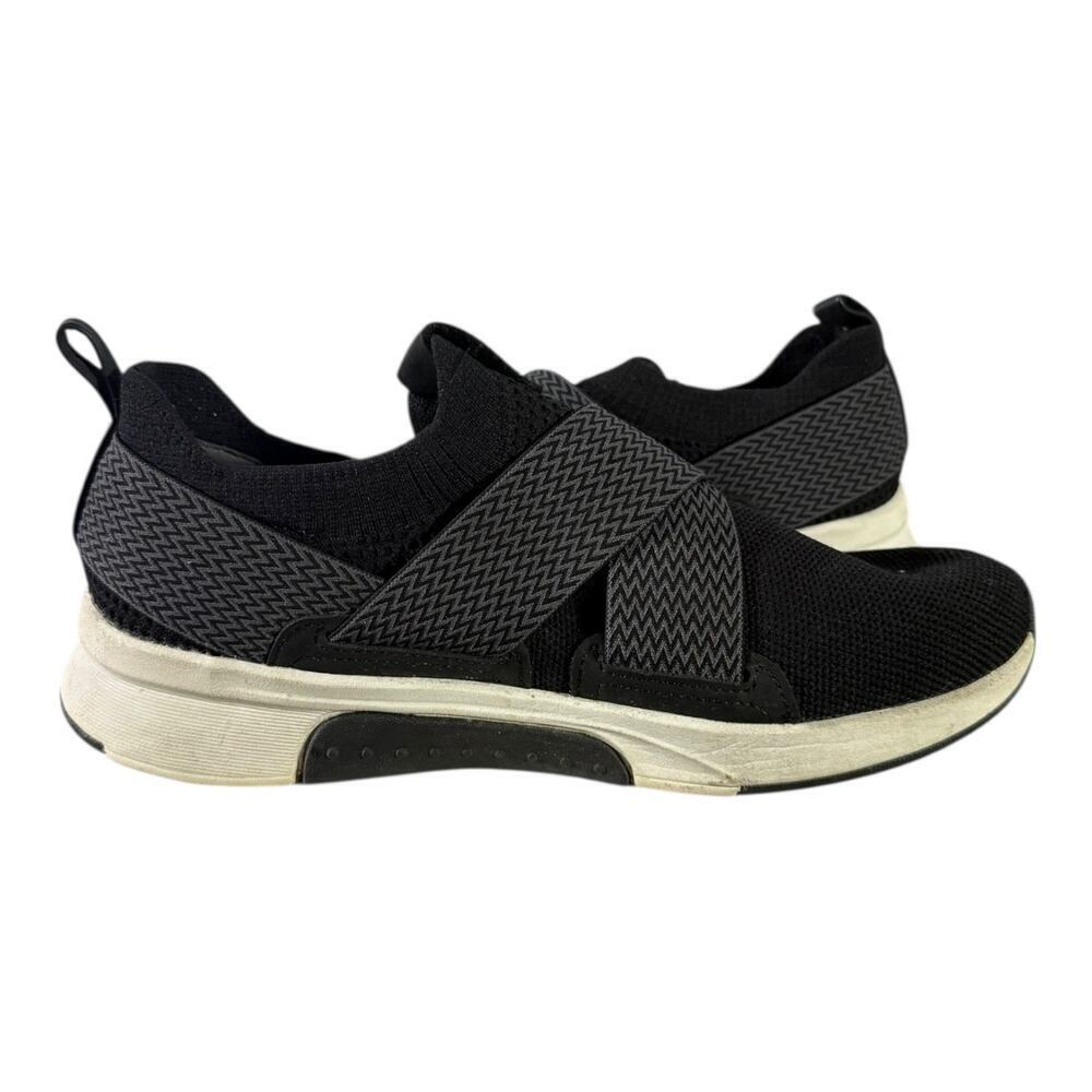 Mark Nason Women’s Knit Sneakers Size 8 Comfort Slip On Black White - Picture 7 of 8